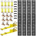 E-Track tvirtinimo bėgelių rinkinys VEVOR JC25-ETR-7.7FT26PCS, 2,3 m