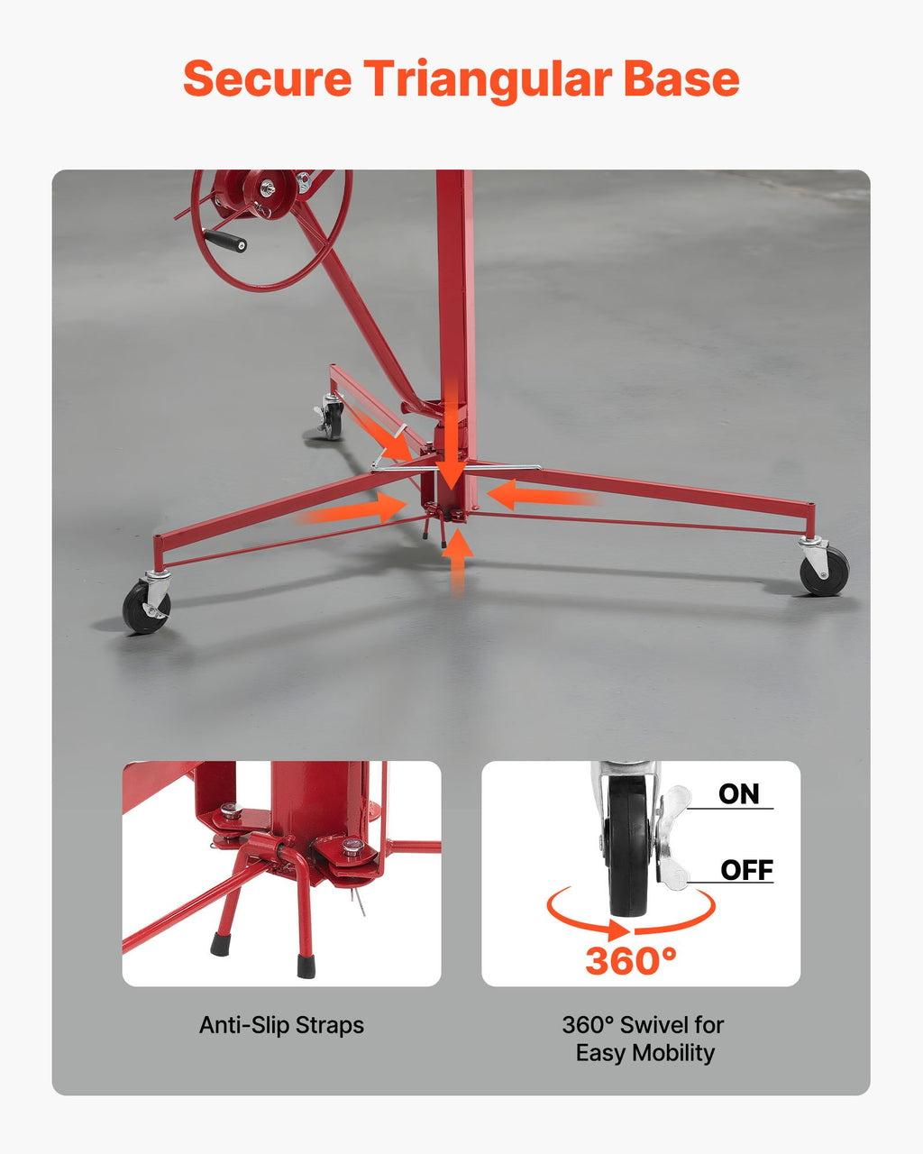 Gipso plokščių keltuvas VEVOR LG-022, 4877 mm