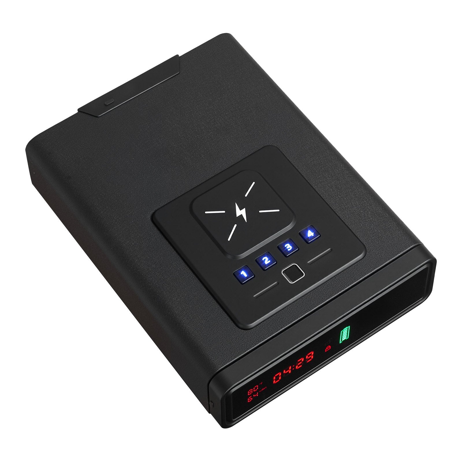 Seifas ginklams VEVOR WX007, su biometrine spyna ir belaidžiu įkrovimu