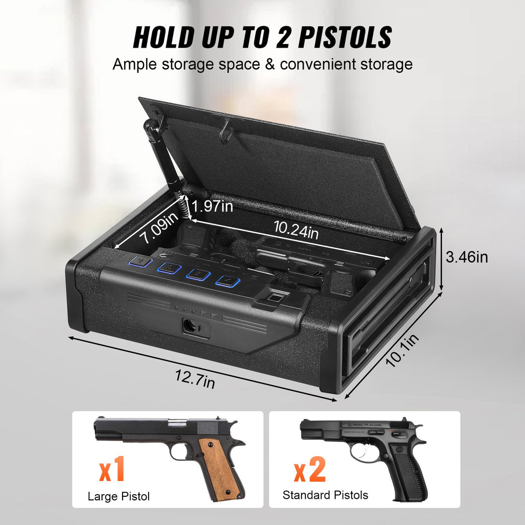 Seifas pistoletams VEVOR SS-SQH01, biometrinis