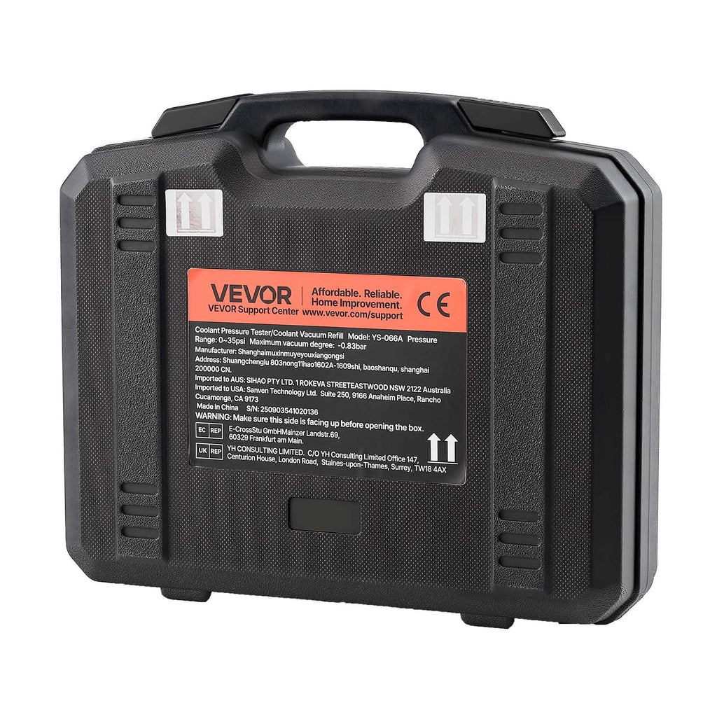 Aušinimo sistemos sandarumo tikrinimo ir užpildymo rinkinys VEVOR YS-066A, 28 dalių