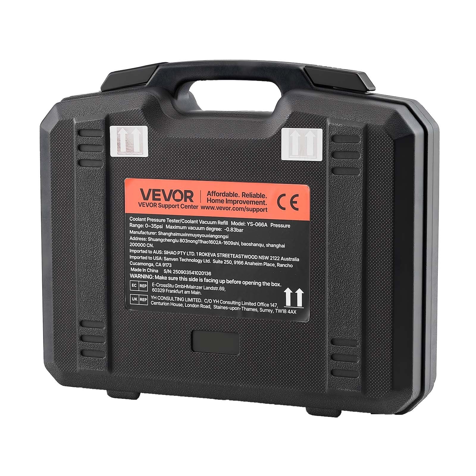 Aušinimo sistemos sandarumo tikrinimo ir užpildymo rinkinys VEVOR YS-066A, 28 dalių