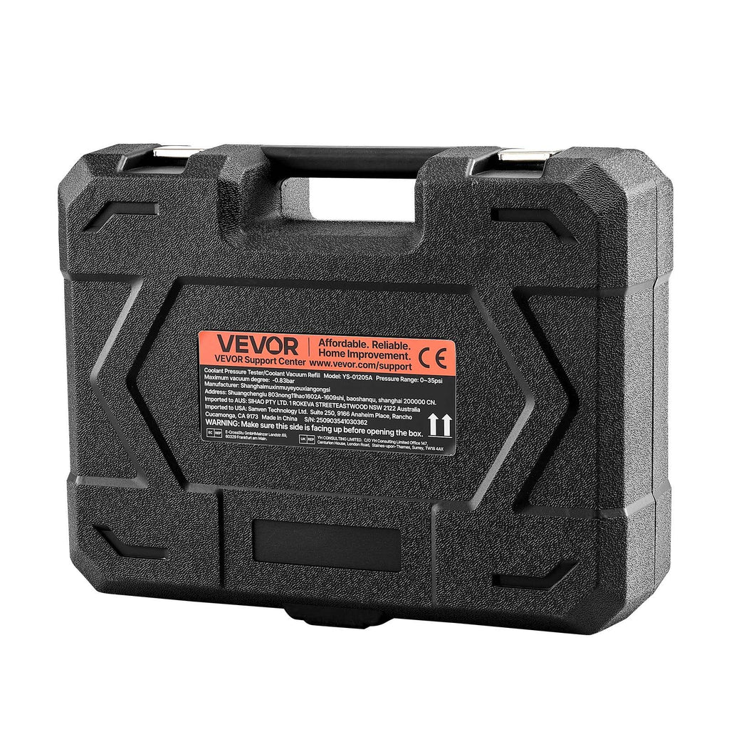 Aušinimo sistemos sandarumo tikrinimo rinkinys VEVOR YS-01205B, 47 dalių