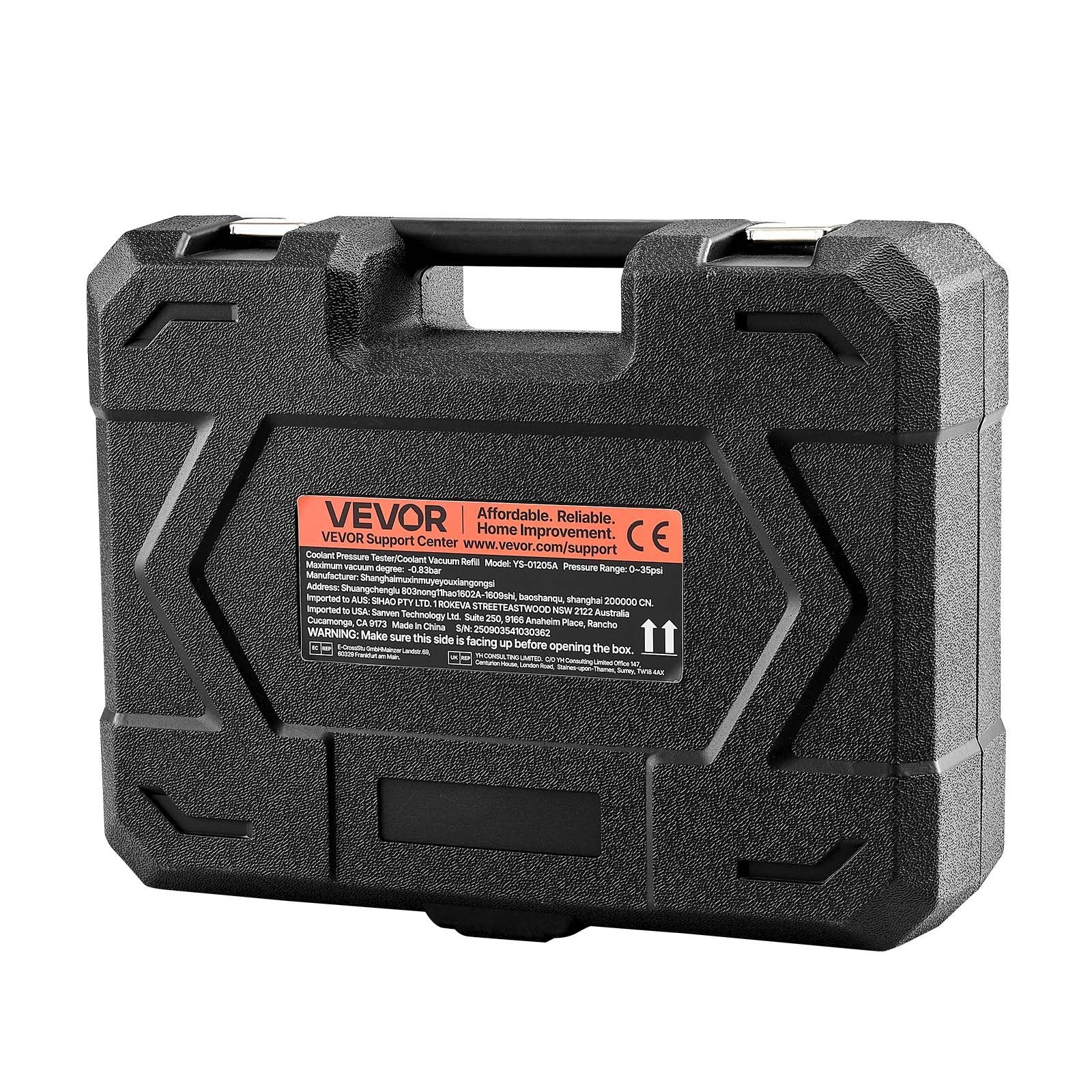 Aušinimo sistemos sandarumo tikrinimo rinkinys VEVOR YS-01205B, 47 dalių