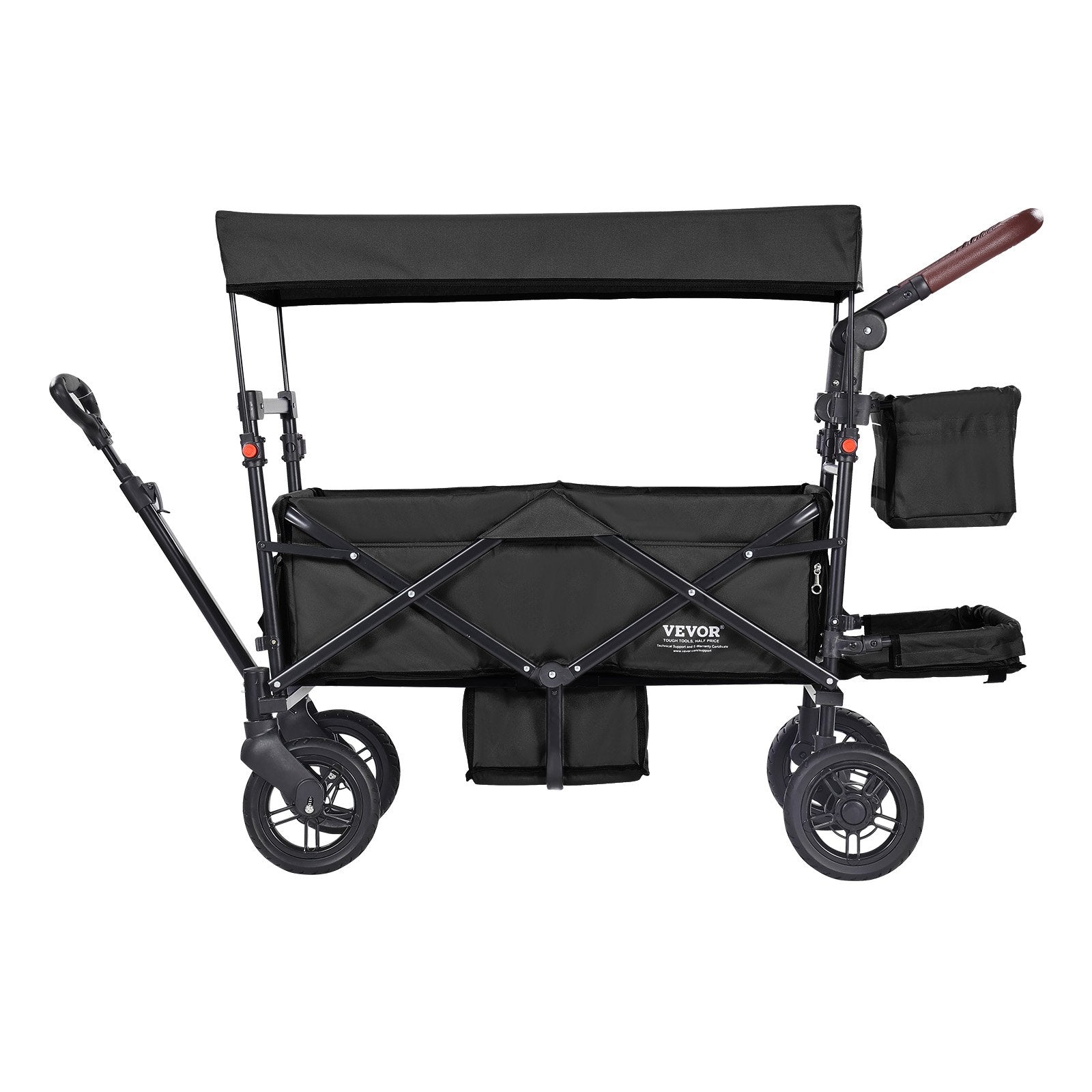 Vežimėlis-vagonėlis dviem vaikams VEVOR IM-662-HS, 25 kg apkrova