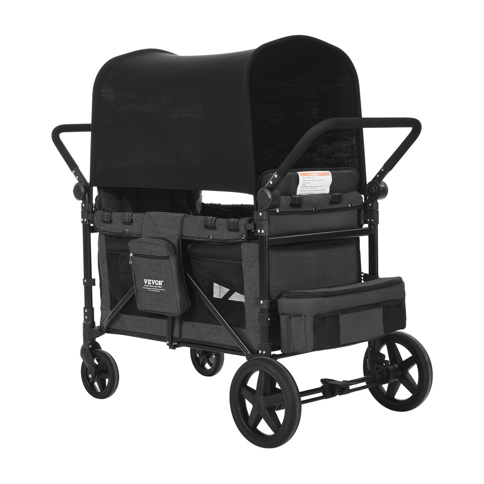 Vežimėlis-vagonėlis keturiems vaikams VEVOR IM4seater-PS, 150 kg apkrova