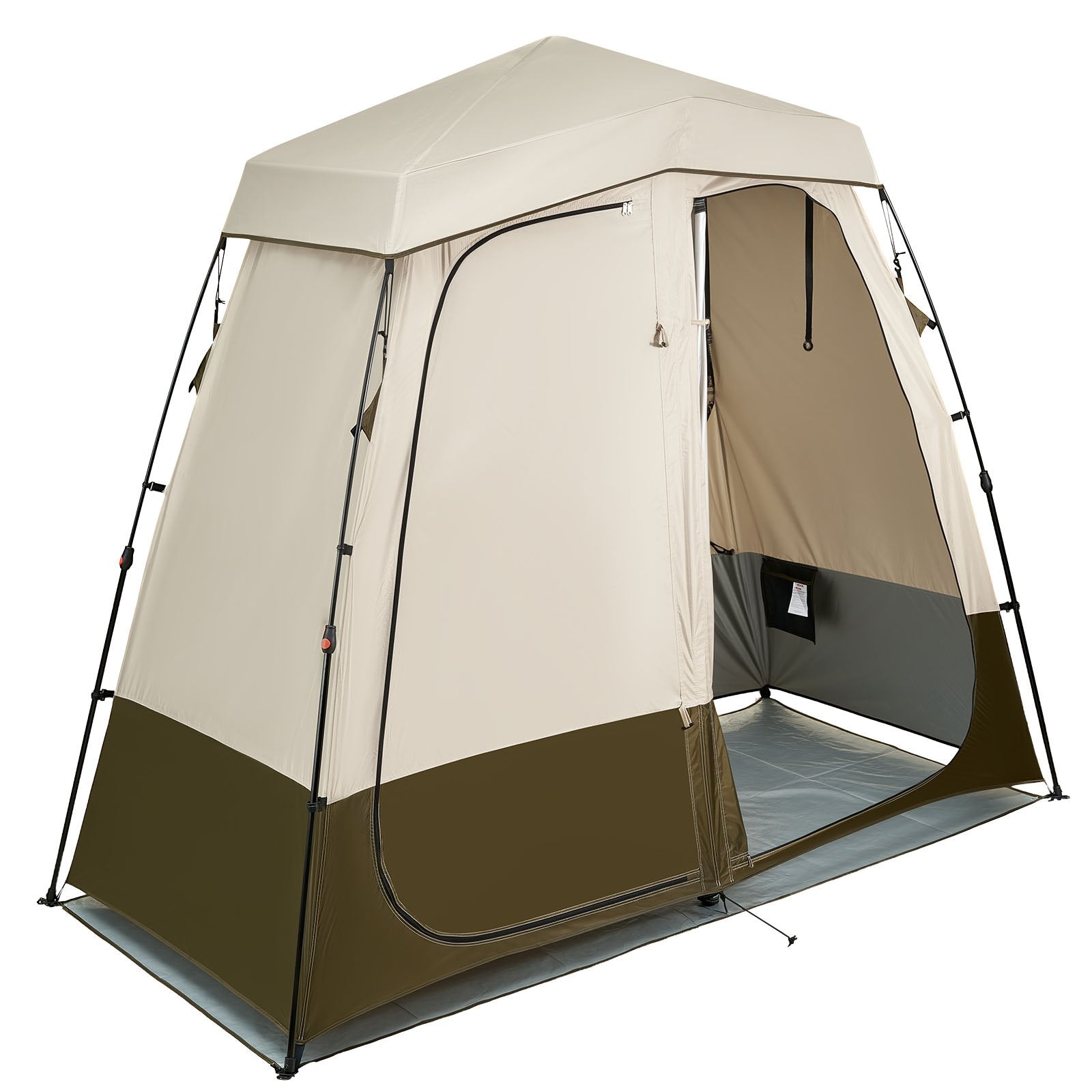 Dviejų dalių dušo ir persirengimo palapinė VEVOR YL-fold tent5, 250 cm ilgio
