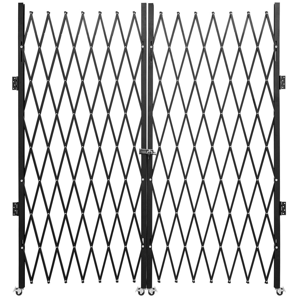 Dvigubos sulankstomos apsauginės grotos VEVOR VV-SSFDM-6-1/2H, 382 x 214 cm
