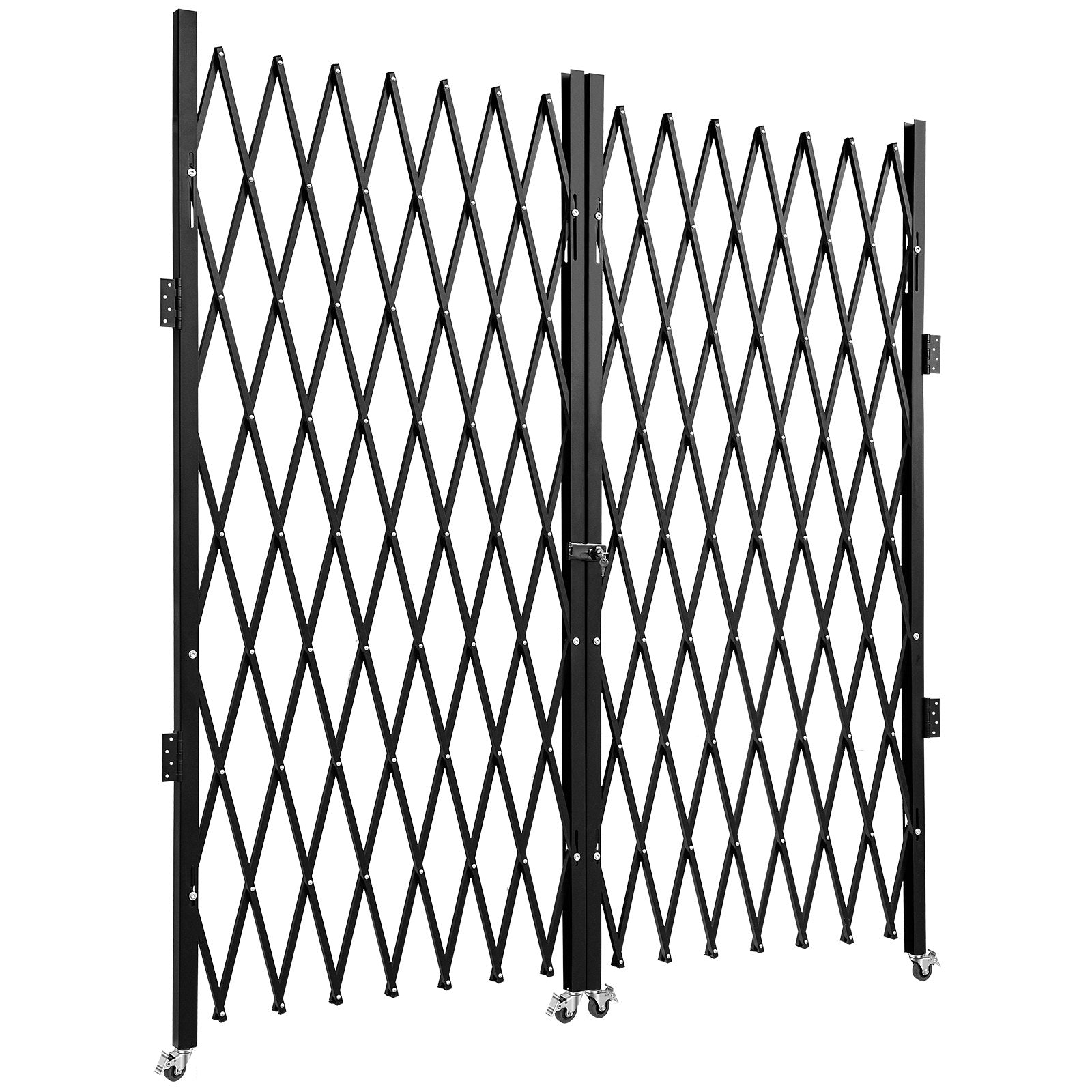 Dvigubos sulankstomos apsauginės grotos VEVOR VV-SSFDM-6-1/2H, 382 x 214 cm