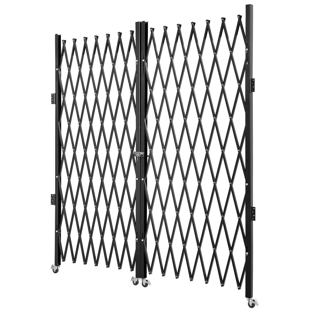 Dvigubos sulankstomos apsauginės grotos VEVOR VV-SSFDM-6-1/2H, 382 x 214 cm