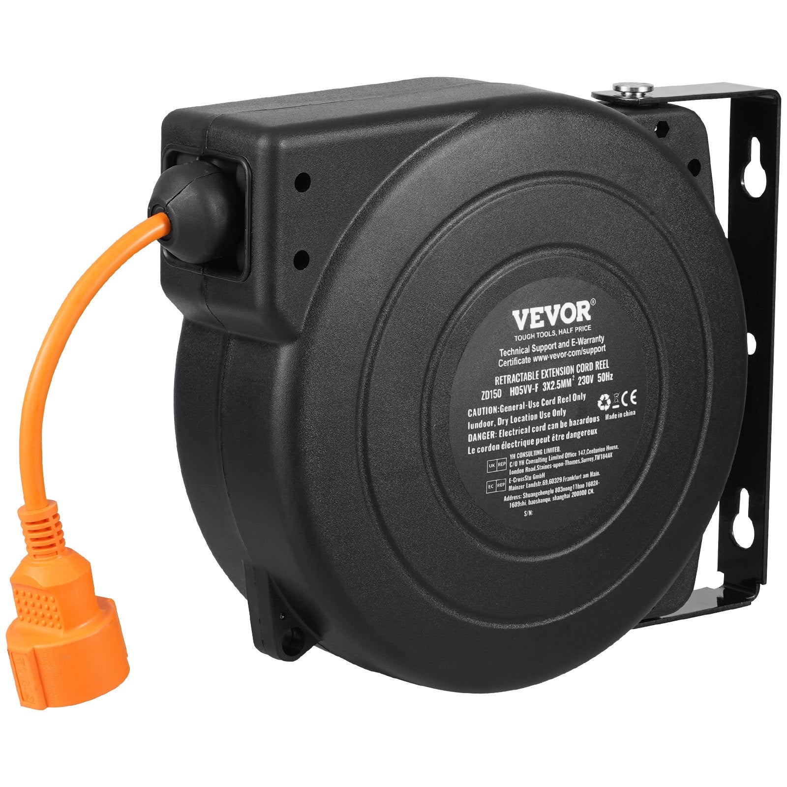 Automatinė prailginimo laido ritė VEVOR ZX-ZD150, 15 m