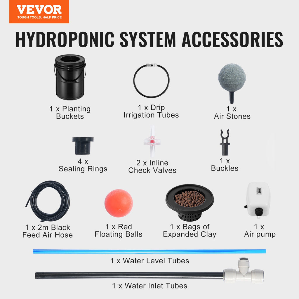 Hidroponinė auginimo sistema VEVOR EHW0001C-DR, 20 l talpos