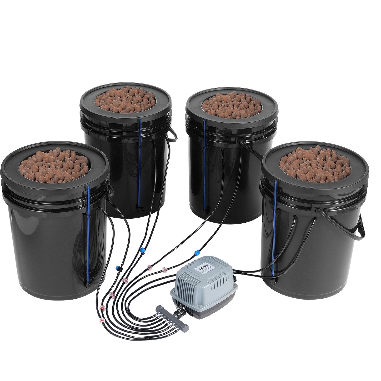 Hidroponinė auginimo sistema VEVOR EHW0004C-DR, 4 talpos po 20 l
