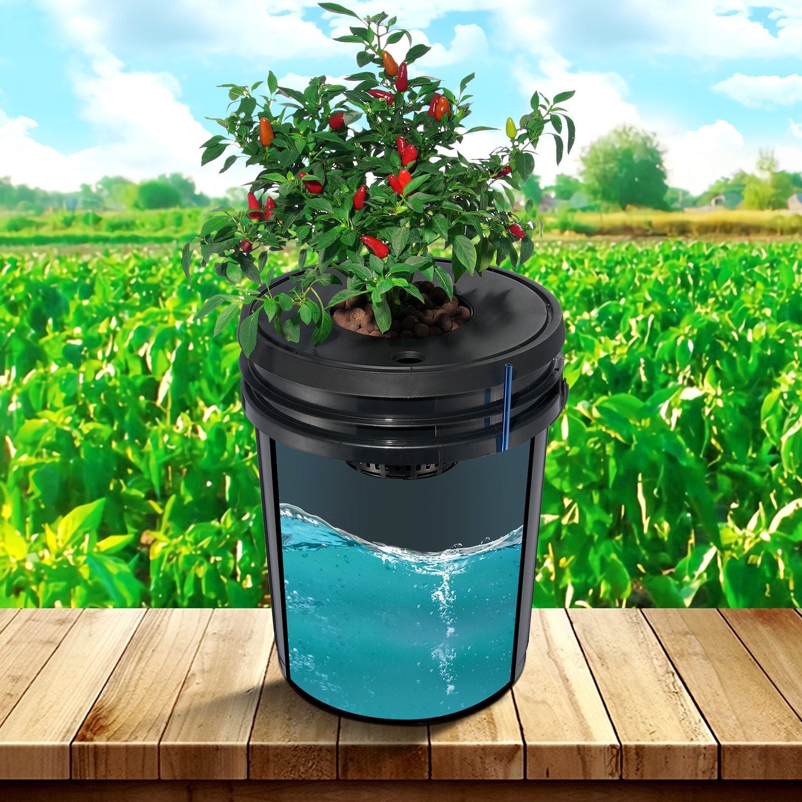 Hidroponinė auginimo sistema VEVOR EHW0004C, 4 talpos po 20 l