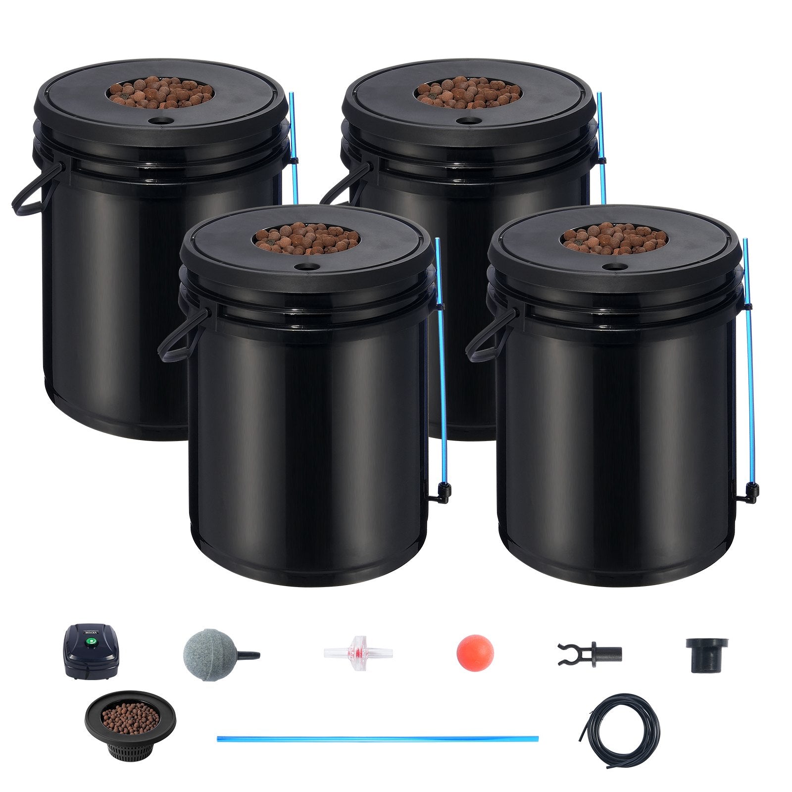 Hidroponinė auginimo sistema VEVOR EHW0004C, 4 talpos po 20 l