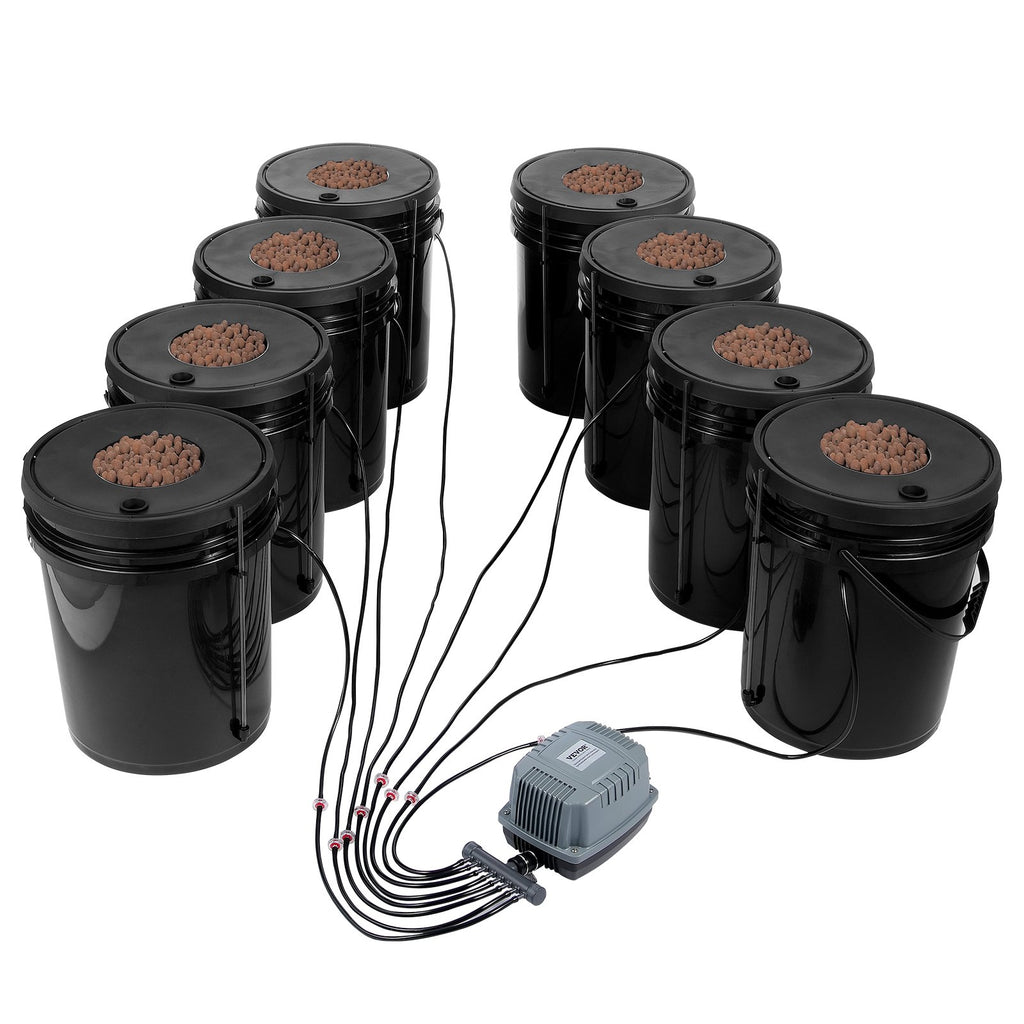 Hidroponinė auginimo sistema VEVOR EHW0008C, 8 talpos po 20 l