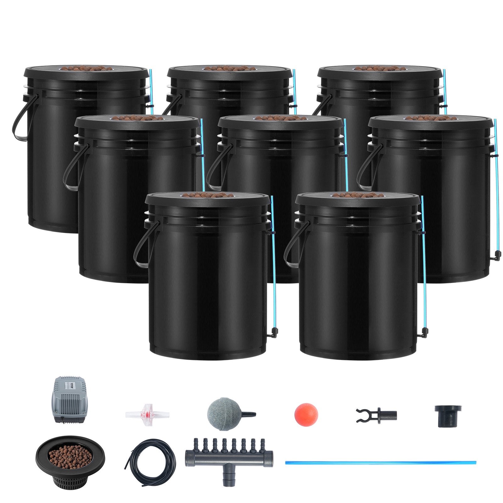 Hidroponinė auginimo sistema VEVOR EHW0008C, 8 talpos po 20 l