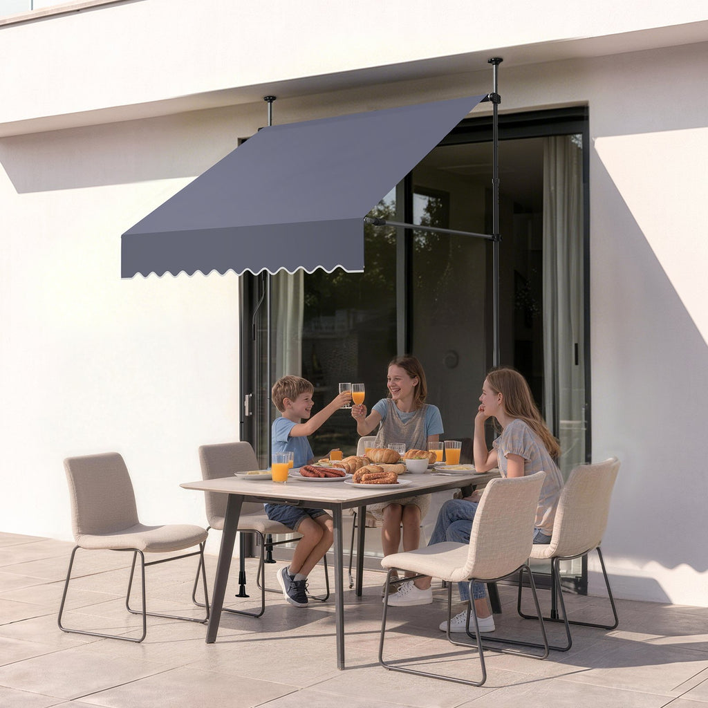 Rankinė ištraukiama markizė VEVOR SDA150120-S, 150 cm pločio