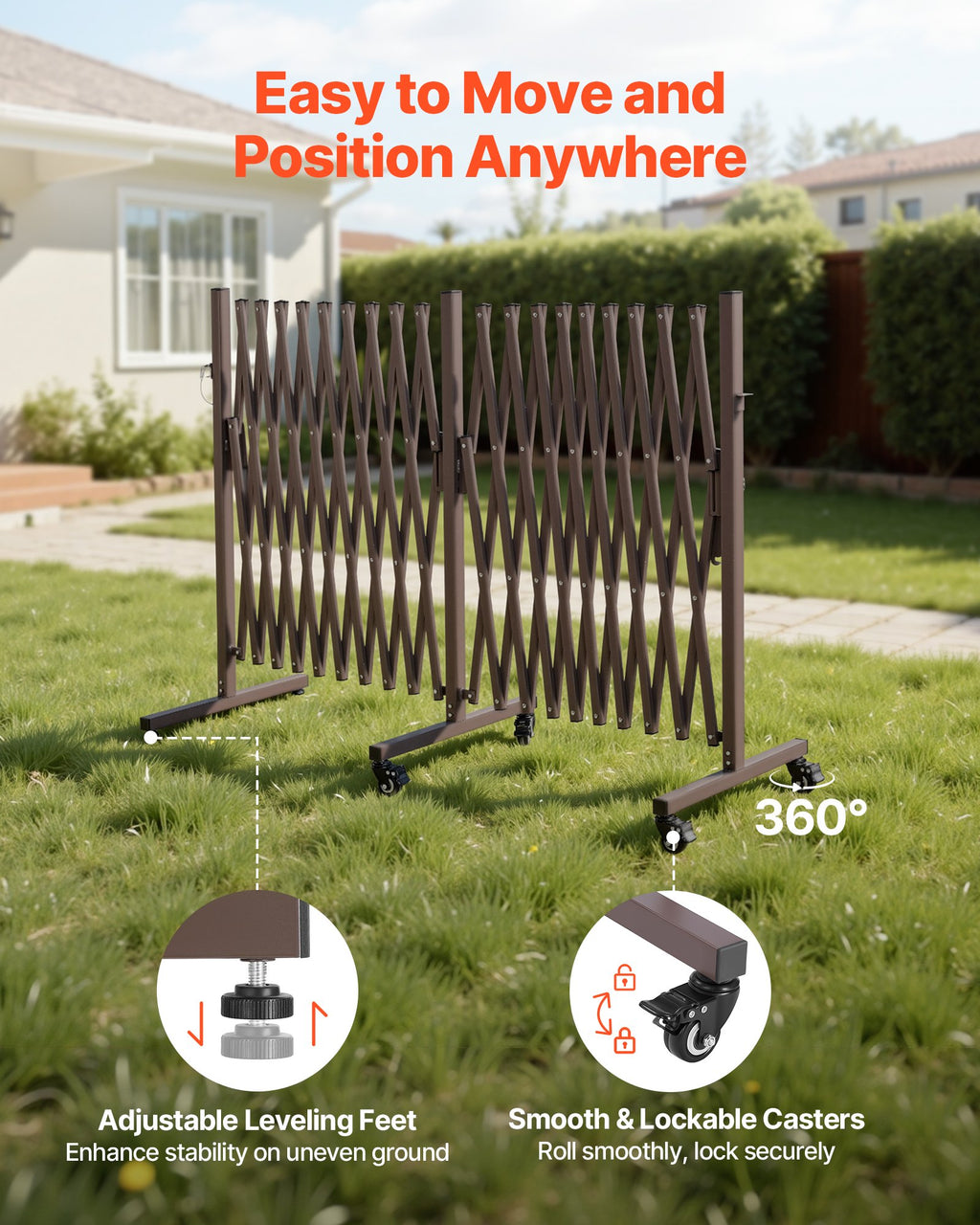 Išplečiamas apsauginis barjeras VEVOR XSJ-S-0005, 6 m