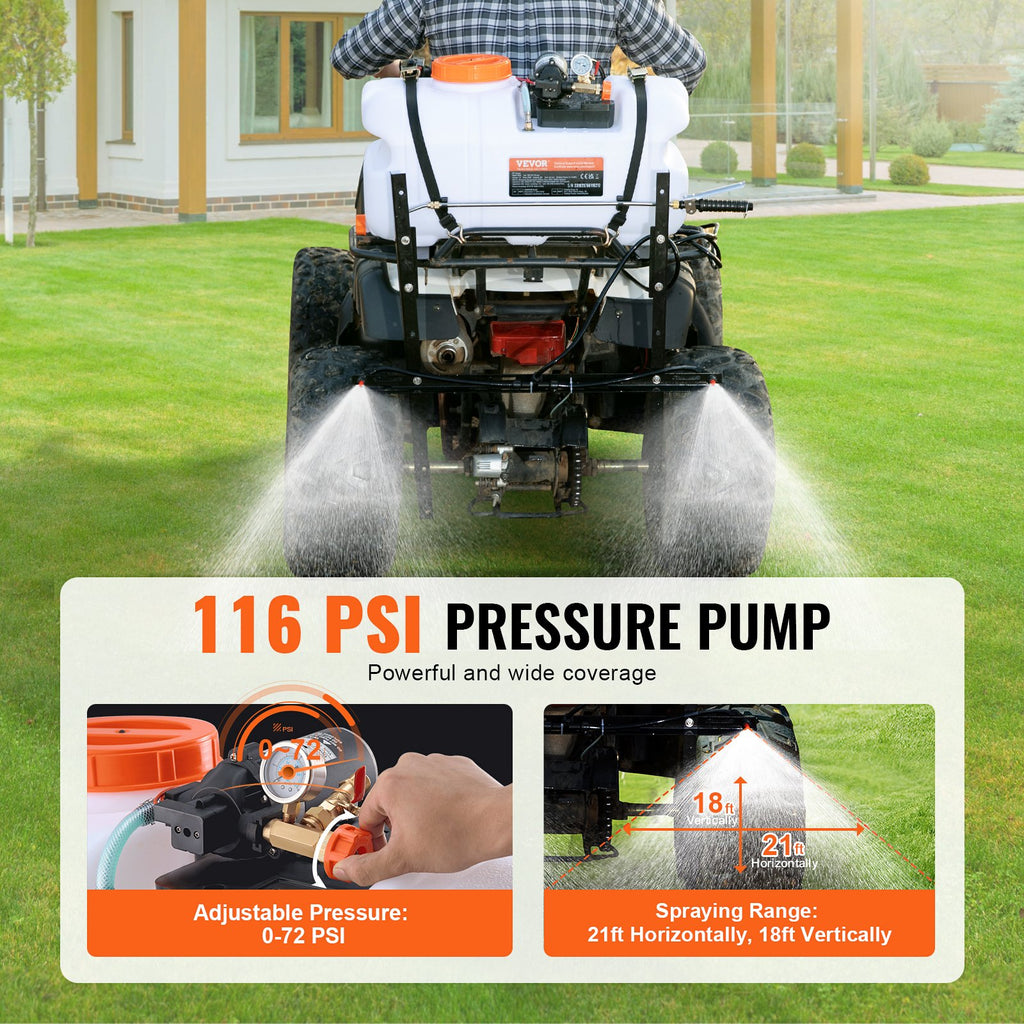 Purkštuvas keturračiams VEVOR BS60, 60 l