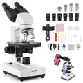 Binokulinis mikroskopas VEVOR XSP-36-1000, 40-5000x padidinimas