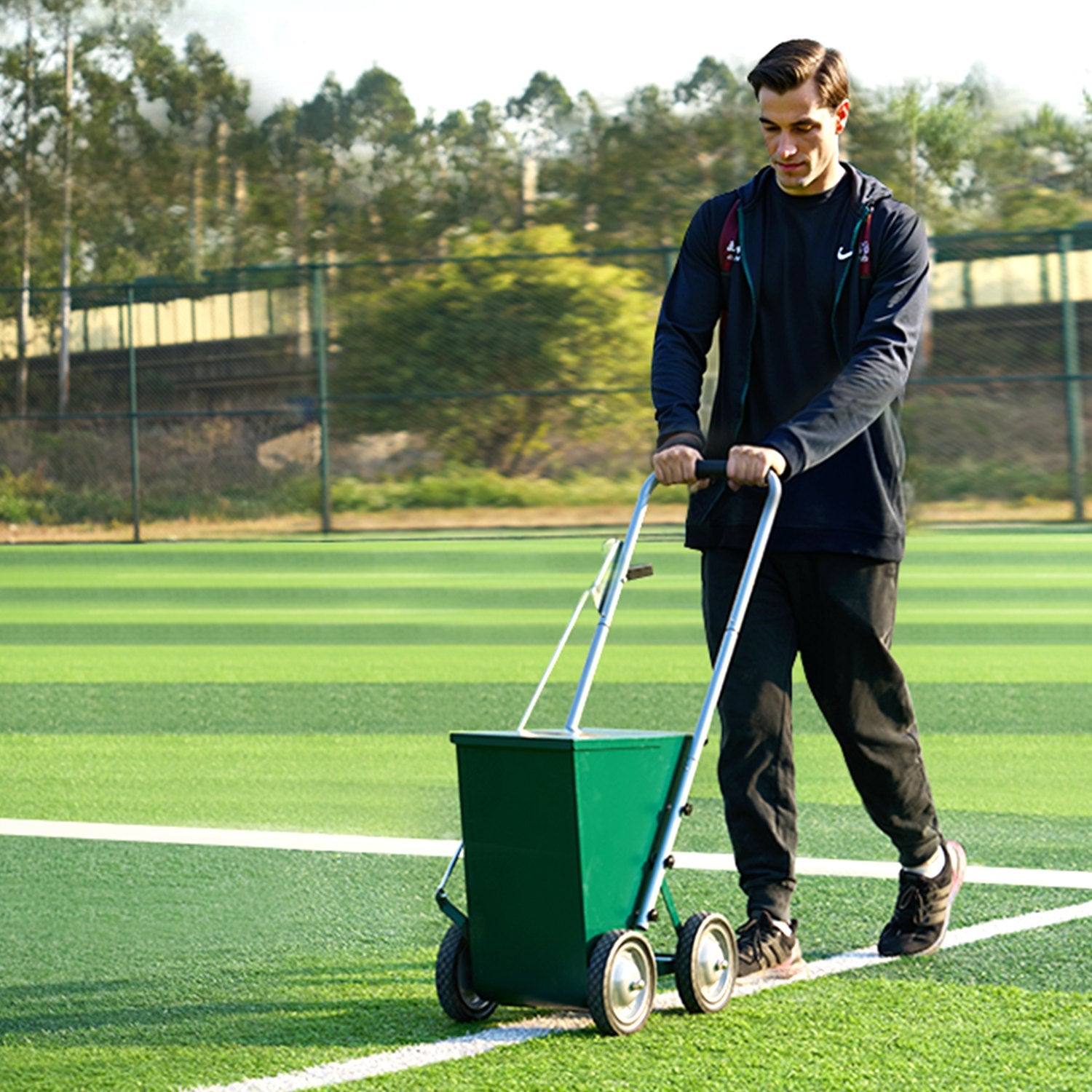 Aikščių žymėjimo vežimėlis VEVOR RFS-050, 22,7 kg talpa