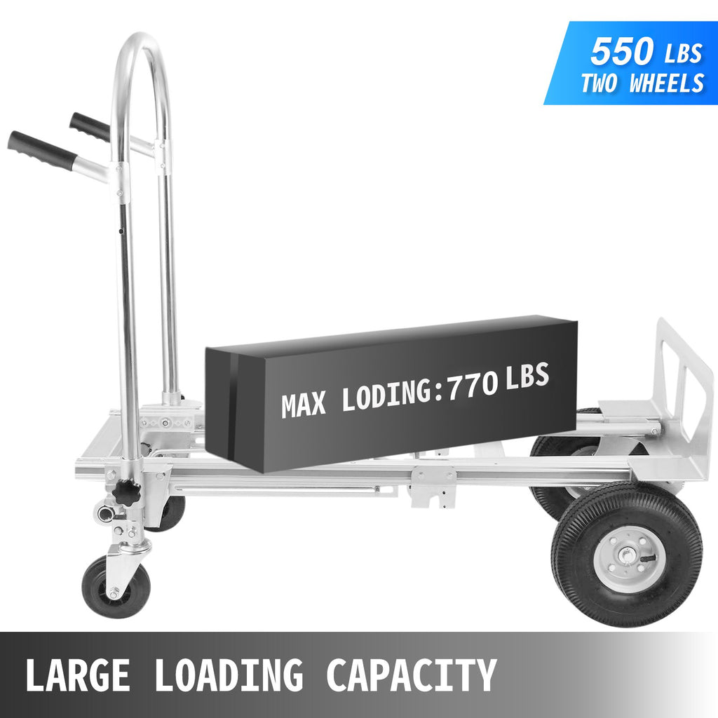 Aliuminis universalus vežimėlis VEVOR 3-in-1, 350 kg keliamoji galia