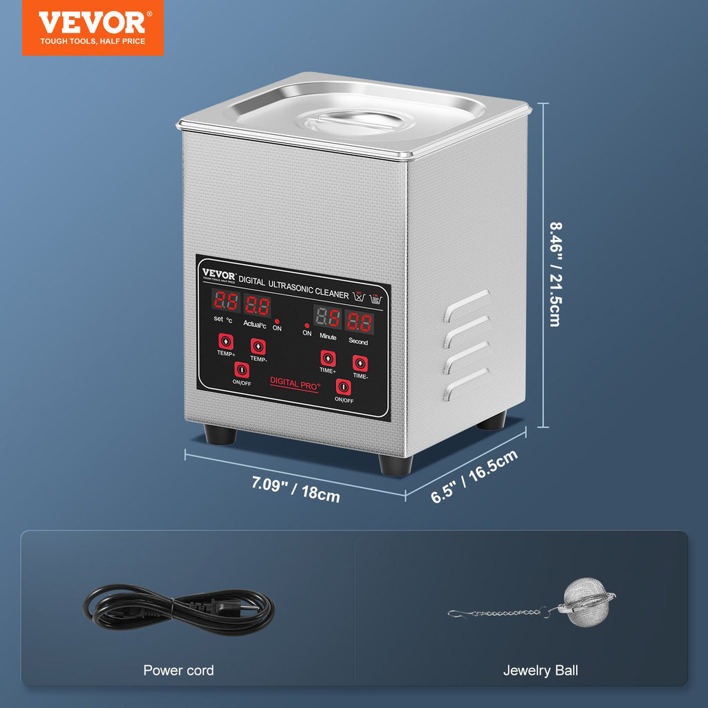 Ultragarinis valymo įrenginys VEVOR TH-08Amini, 1,3 l