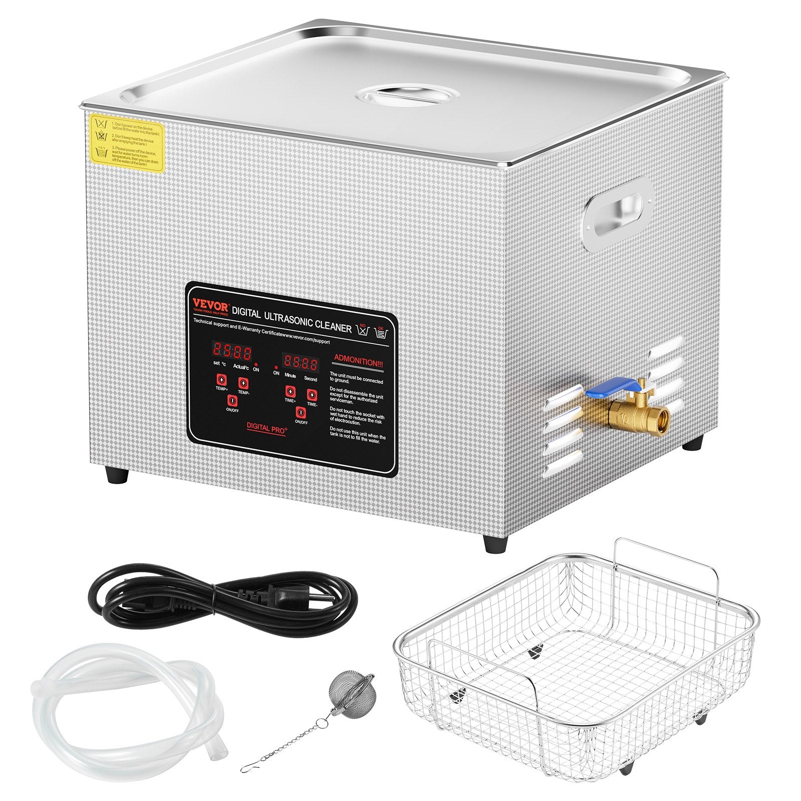 Ultragarsinė valyklė VEVOR KZ-D15, 15 l