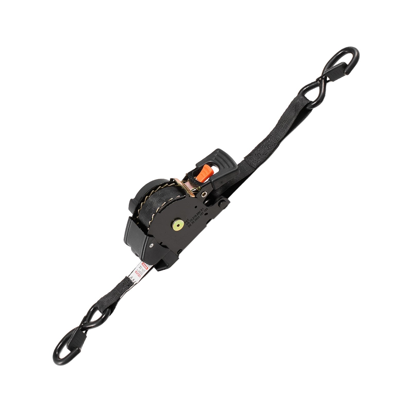 Automatiniai tvirtinimo diržai VEVOR QLR2503, 25,4 mm x 4,9 m, 700 kg