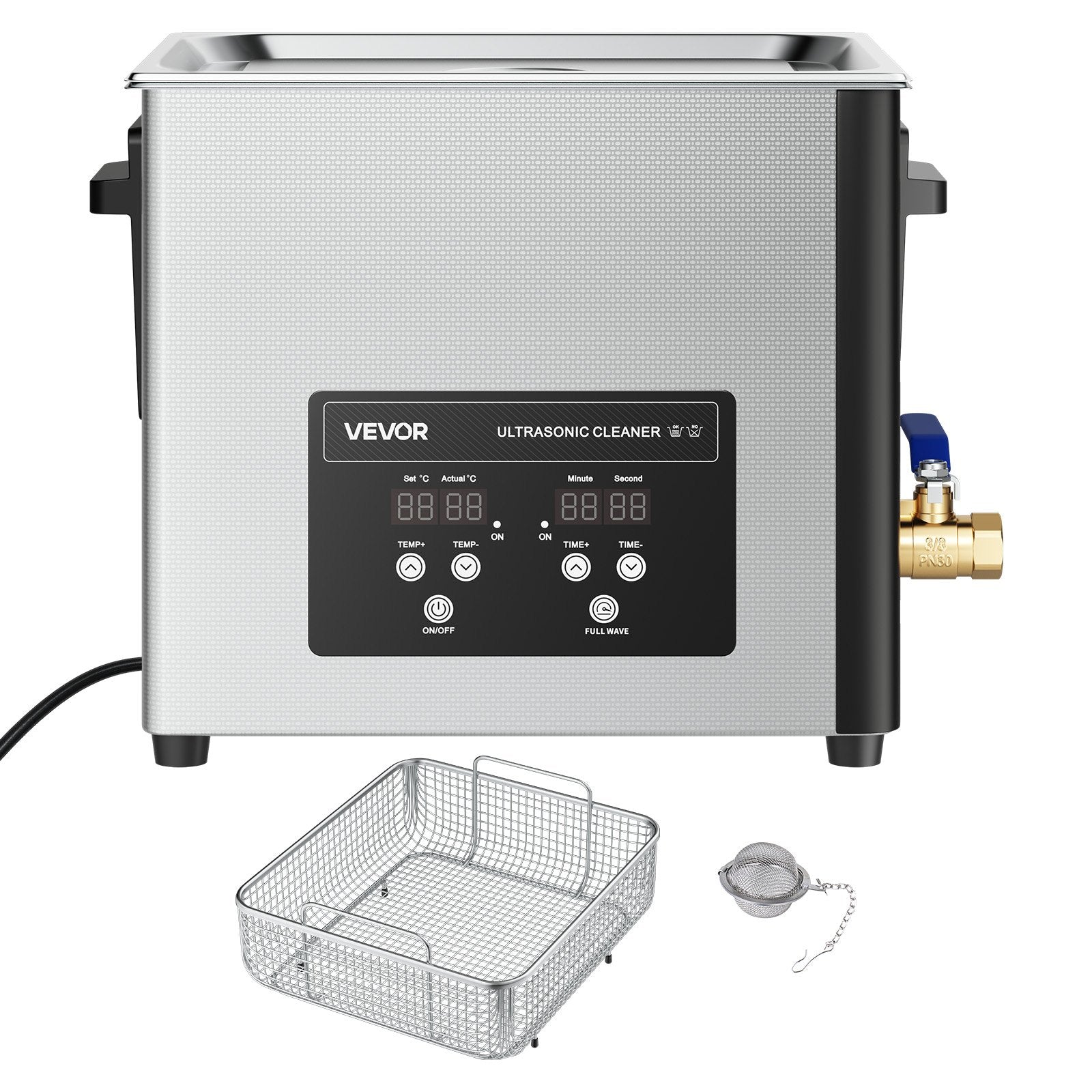 Ultragarsinė valyklė VEVOR TH-60ATP, 15 l