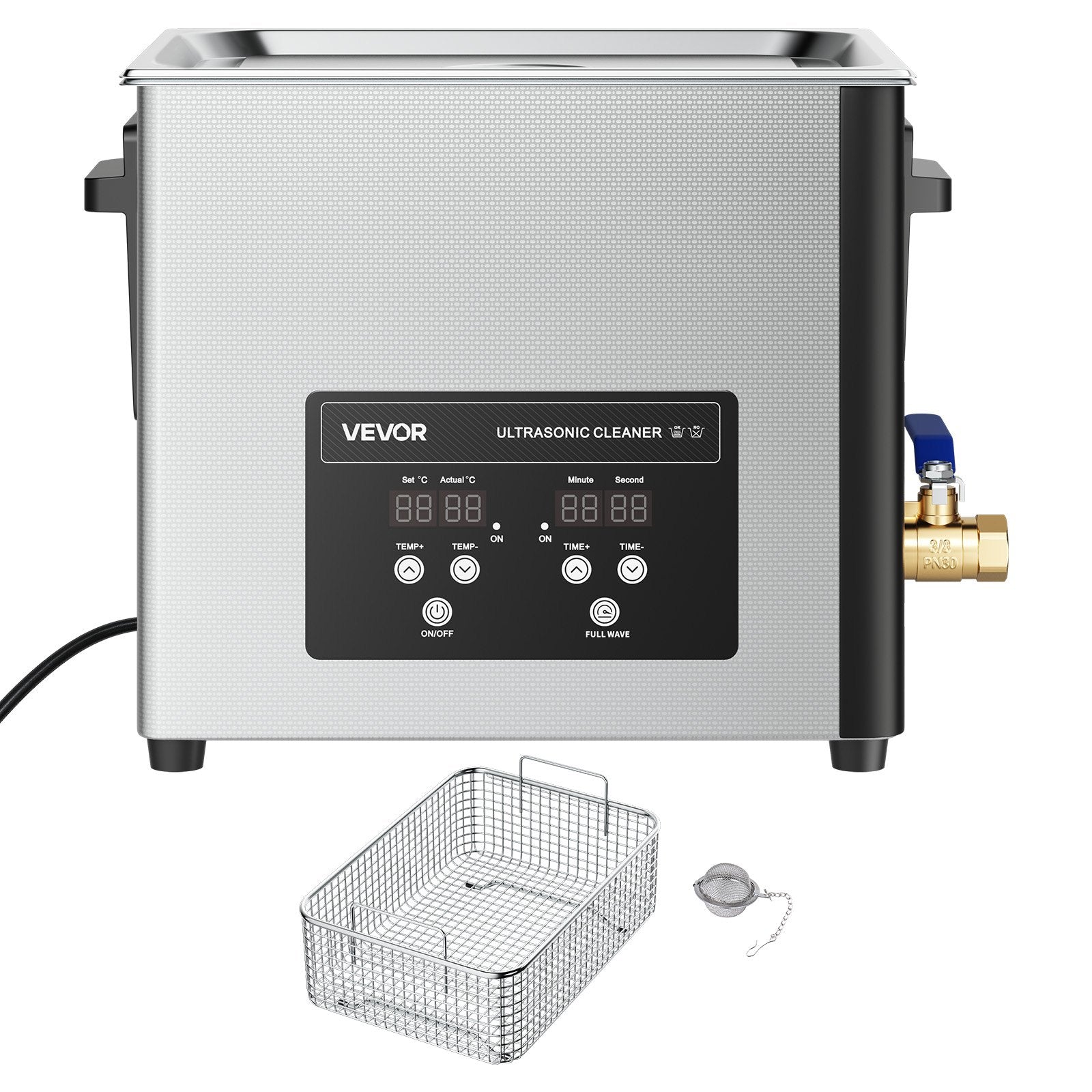 Ultragarsinė valyklė VEVOR TH-40ATP, 10 l talpa