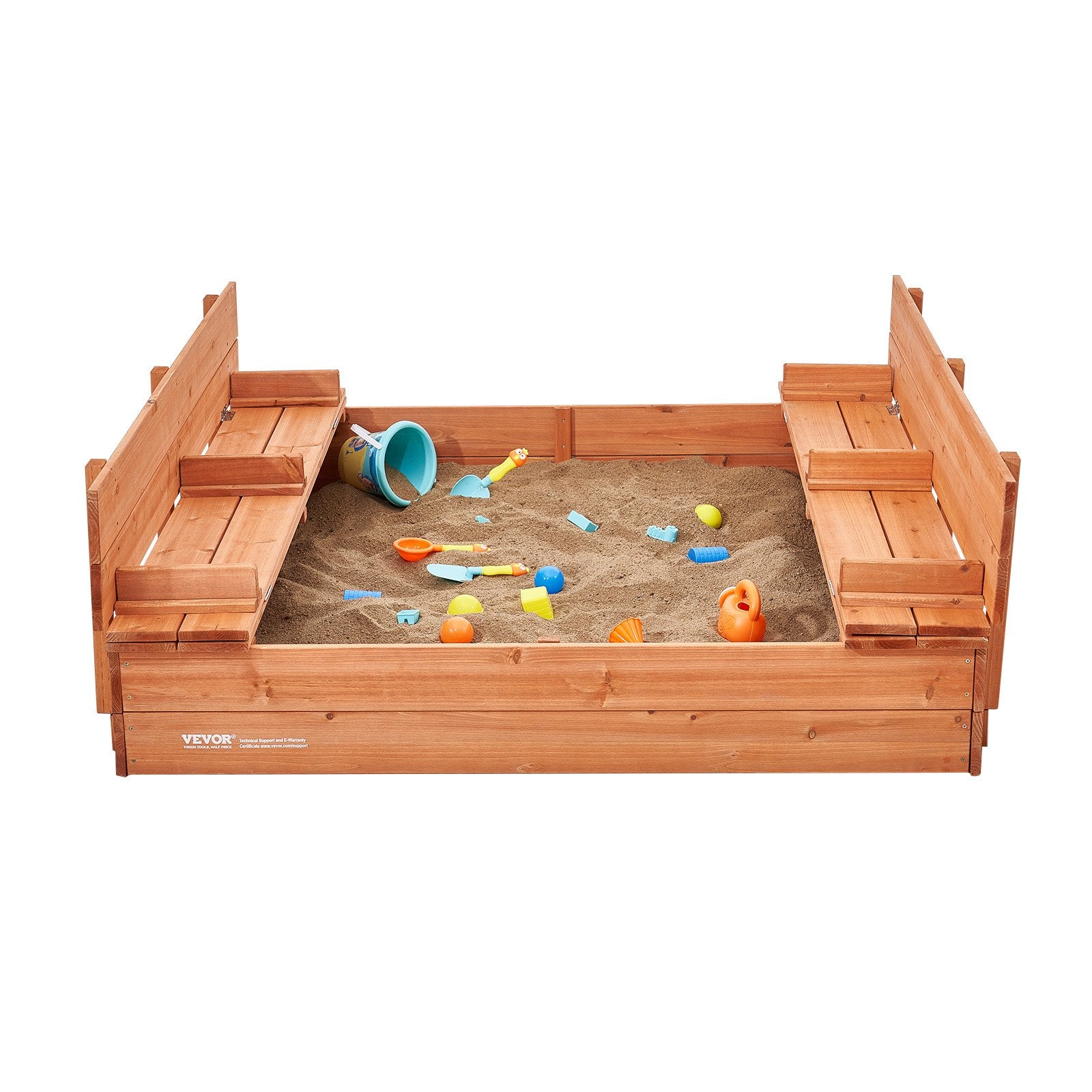 Medinė smėlio dėžė VEVOR WSB-1200E, 133 x 120 cm