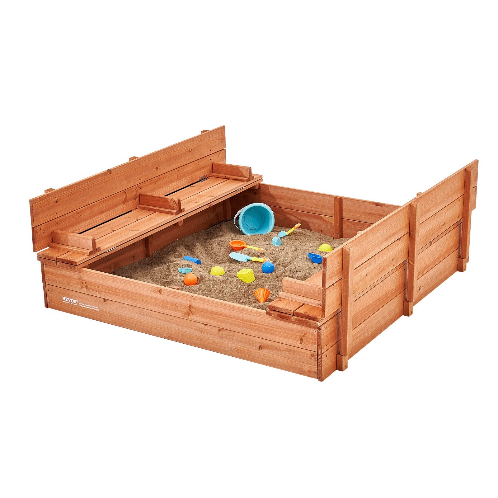 Medinė smėlio dėžė VEVOR WSB-1200E, 133 x 120 cm