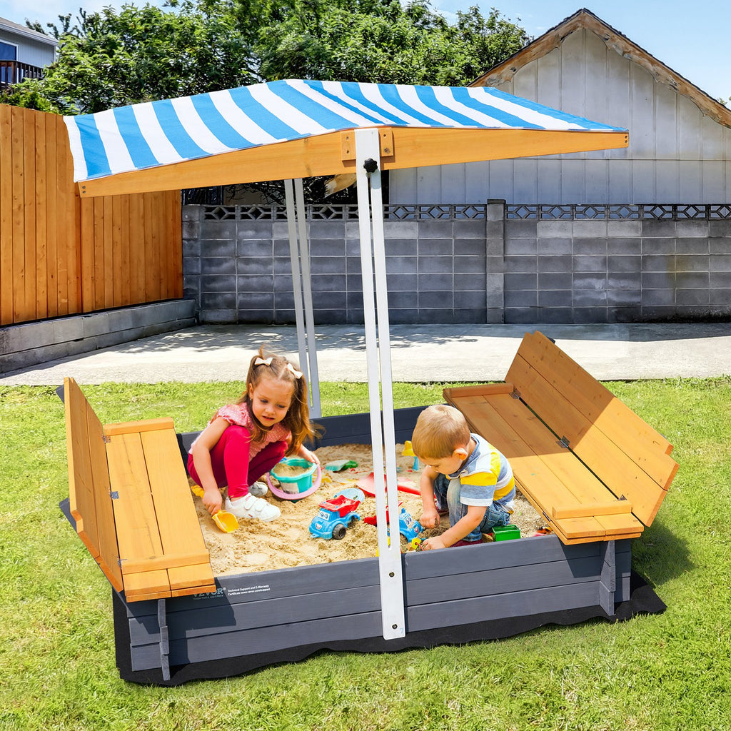 Medinė smėlio dėžė VEVOR SG-1200G, 1455 x 1200 mm