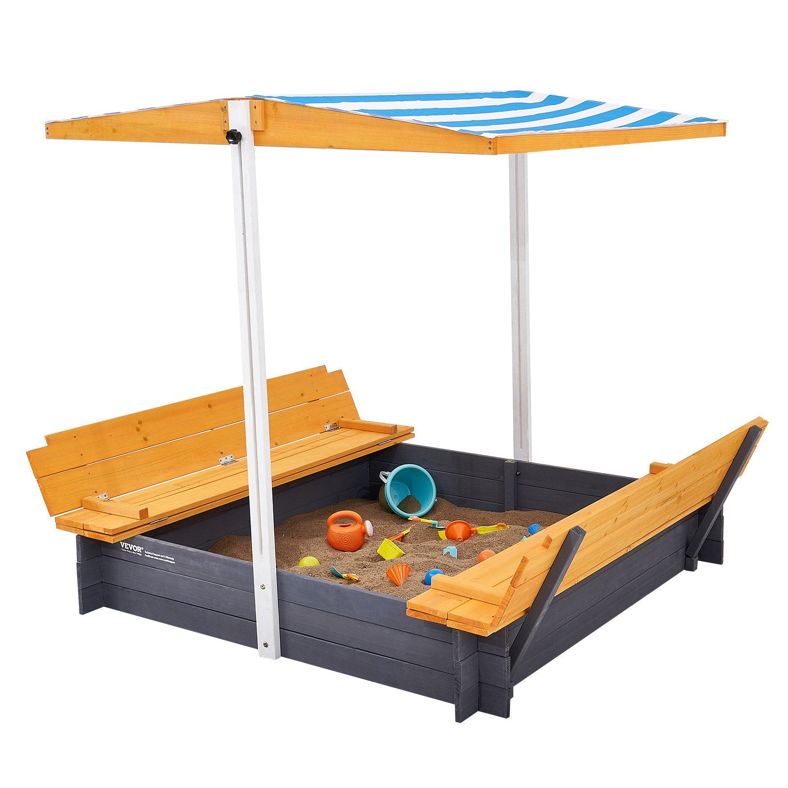 Medinė smėlio dėžė VEVOR SG-1200G, 1455 x 1200 mm