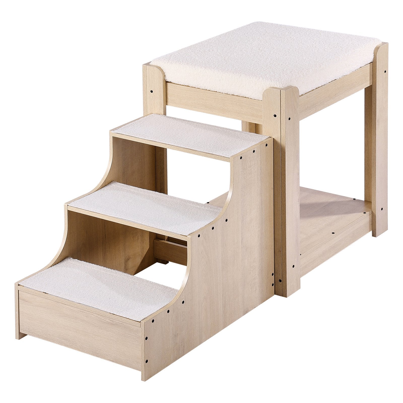 Dviaukštė augintinių lova su laipteliais VEVOR 099-1A, 120 cm ilgio