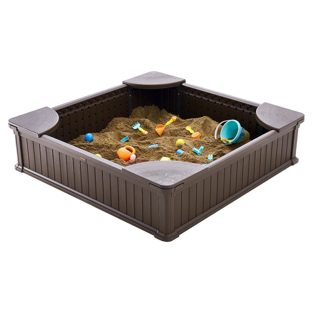 Smėlio dėžė VEVOR BXSB120, 123,5x123,5 cm