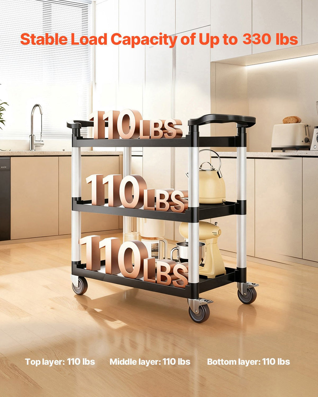 Universalus vežimėlis VEVOR SYTCSS11, 150 kg keliamoji galia