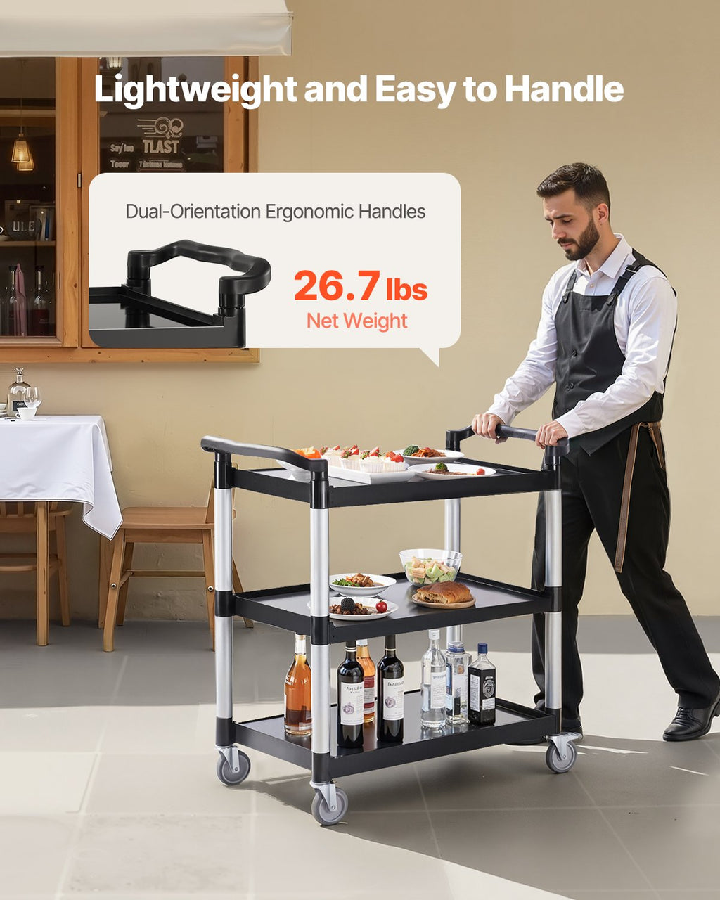 Universalus vežimėlis VEVOR SYTCSS11, 150 kg keliamoji galia