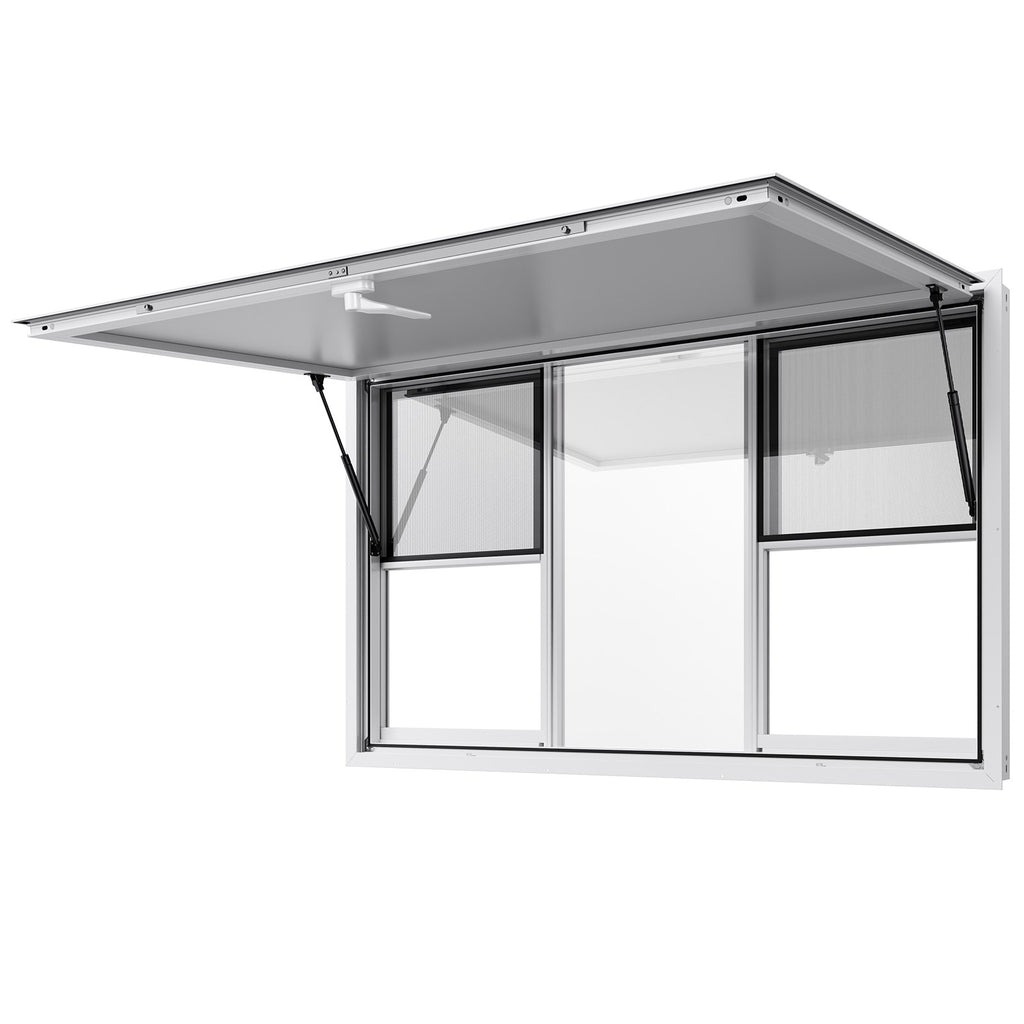 Prekybinis langas VEVOR DPYKLSXXCFWCK, 152x92 cm