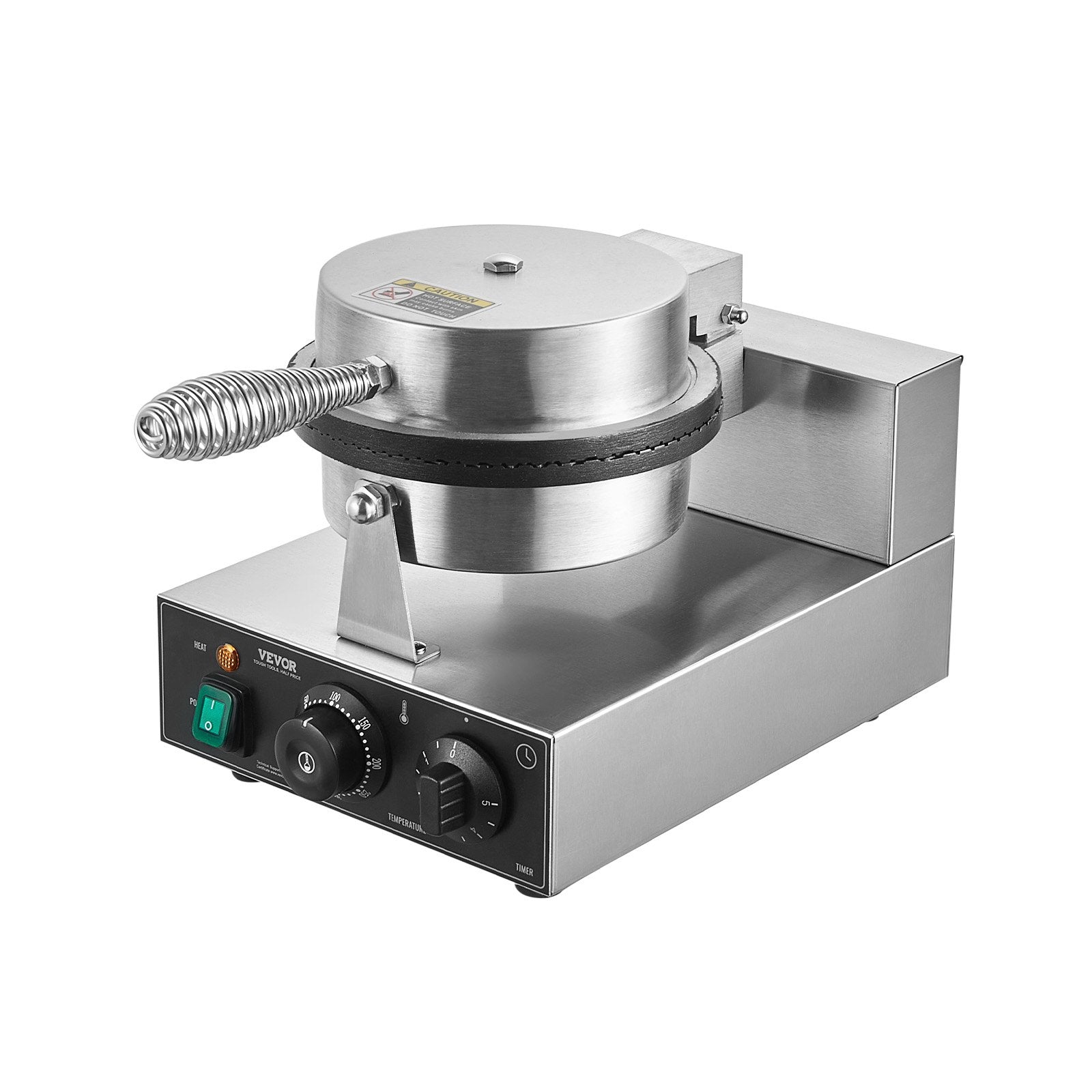 Elektrinė ledų vaflių kepyklė VEVOR HT-1A, 1230 W