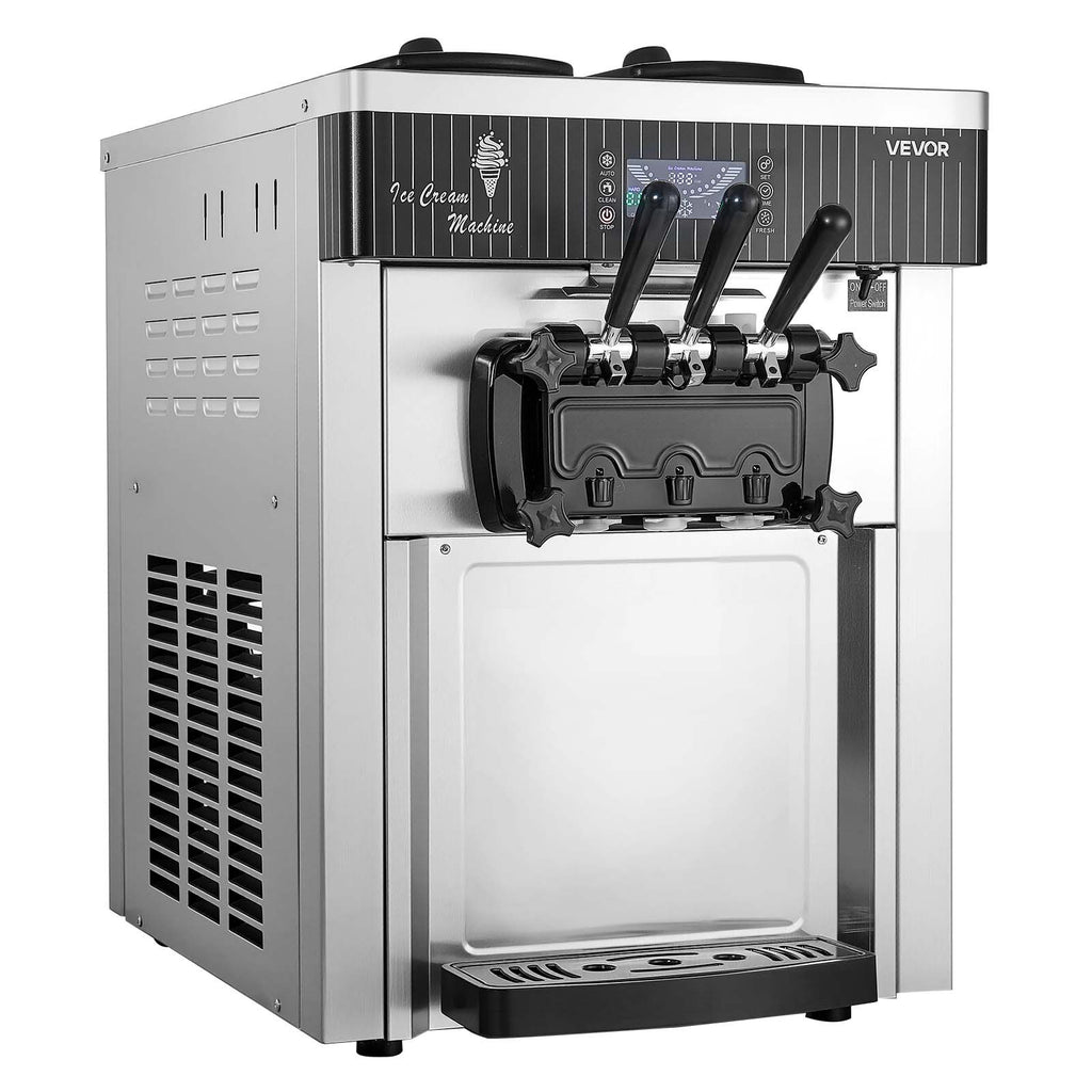 Profesionalus minkštų ledų aparatas VEVOR YKF-8218T, 20–28 l/val. našumas