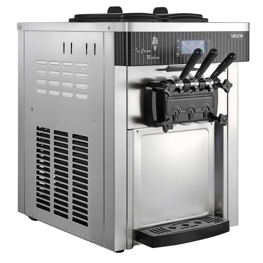 Profesionalus minkštų ledų aparatas VEVOR YKF-8218T, 20–28 l/val. našumas
