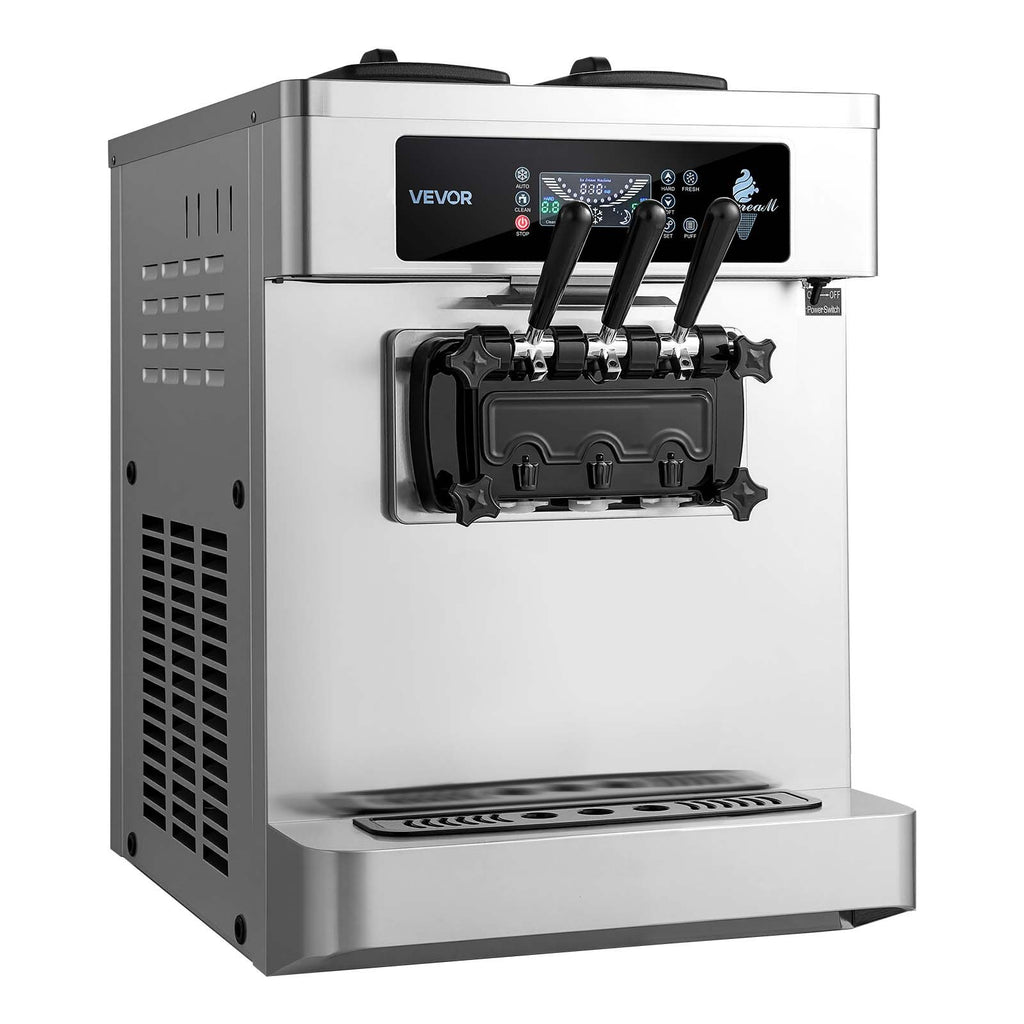 Komercinis minkštų ledų aparatas VEVOR YKF-9236T, 20-28 l/val.