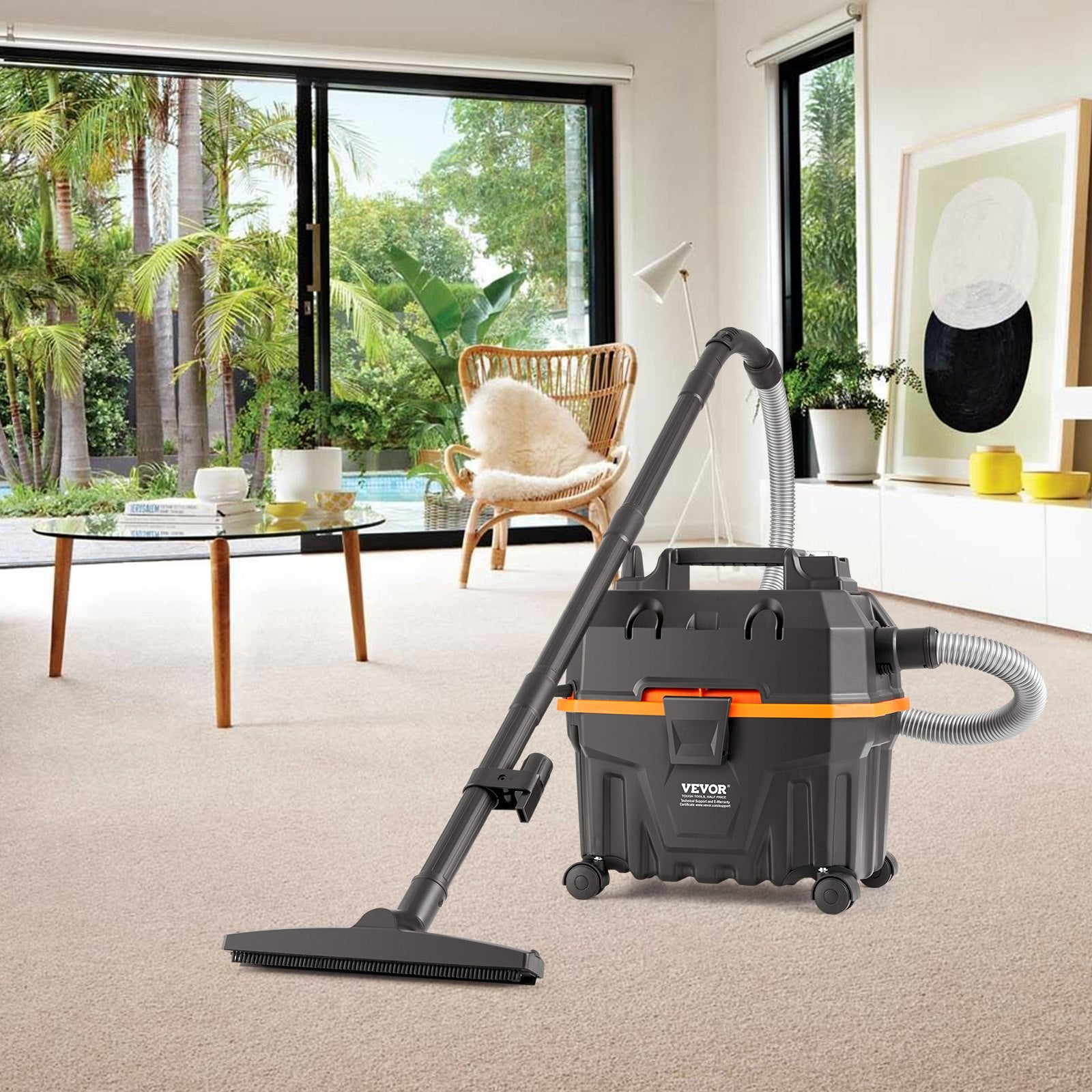 Drėgno ir sauso valymo siurblys VEVOR YLW6222, 15 l