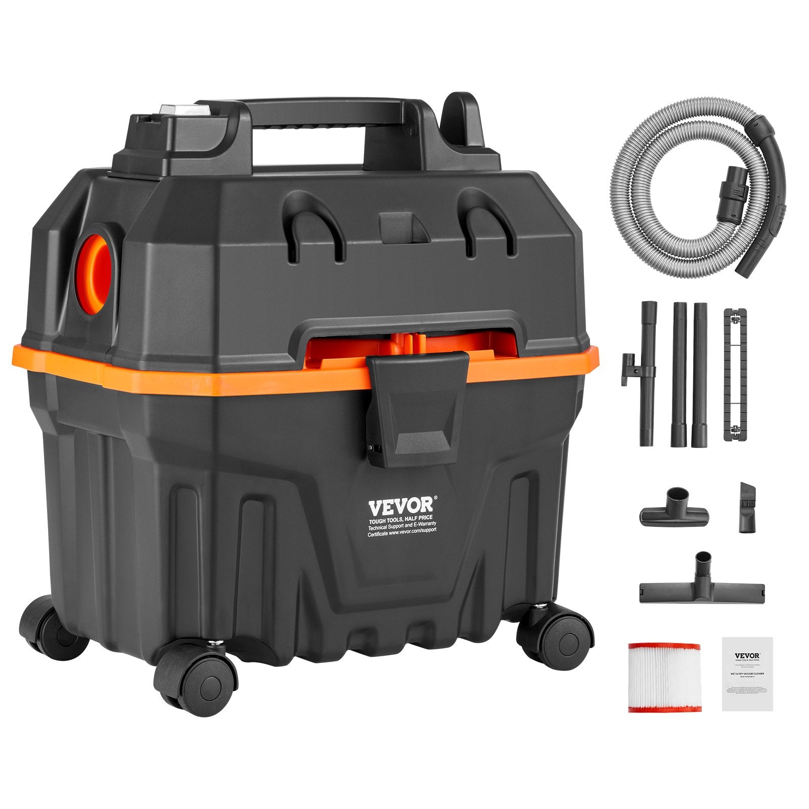 Drėgno ir sauso valymo siurblys VEVOR YLW6222, 15 l