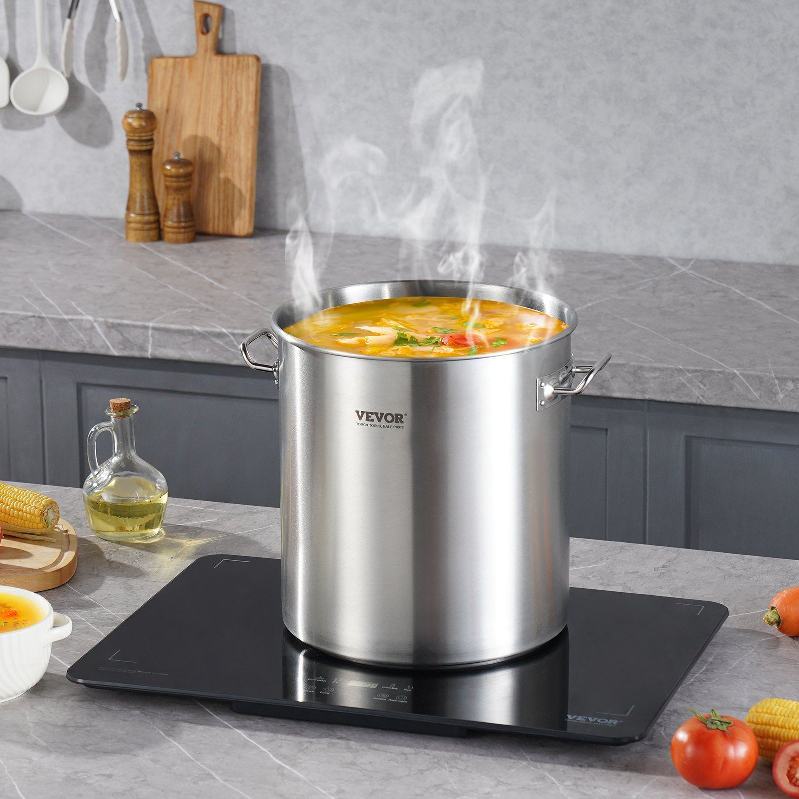 Nerūdijančio plieno puodas VEVOR SP24QT303307D, 22,7 l