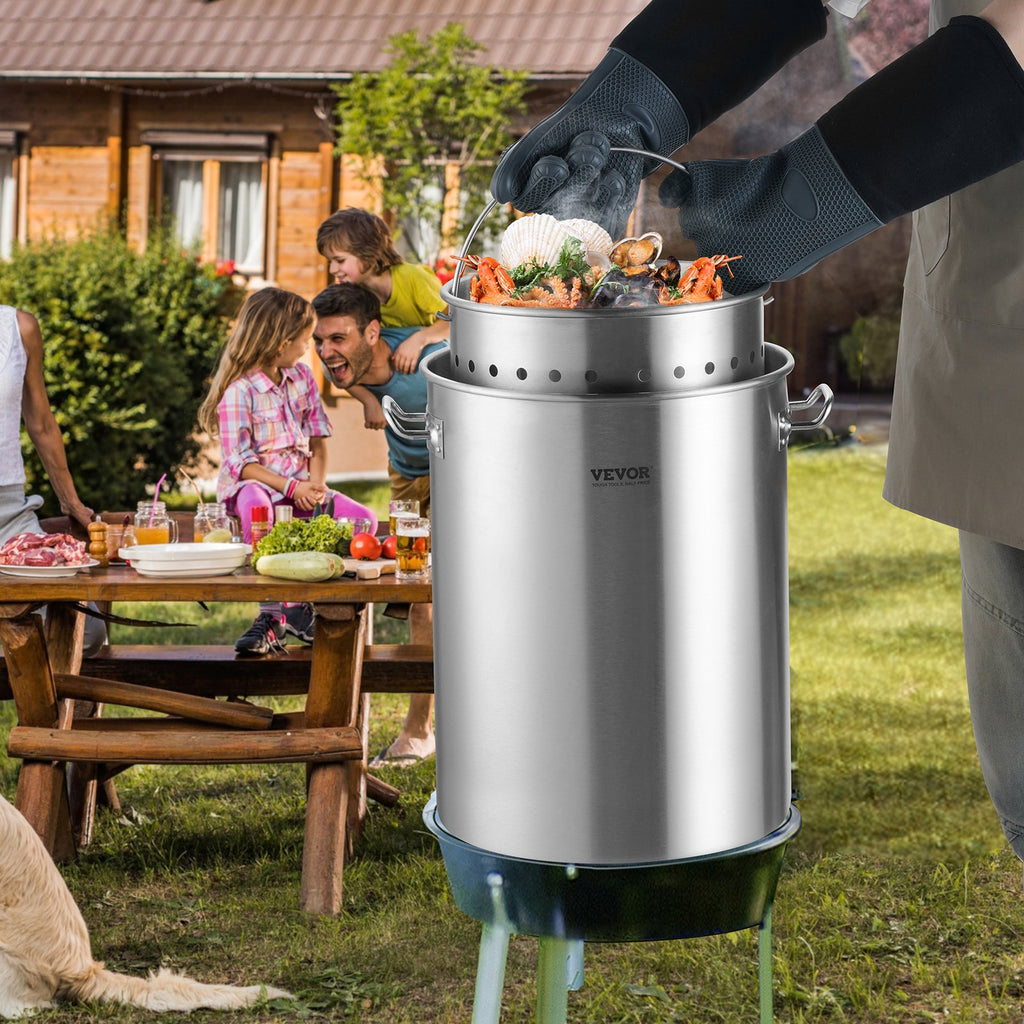 Nerūdijančio plieno puodas VEVOR SP36QT324206S, 34 l talpos