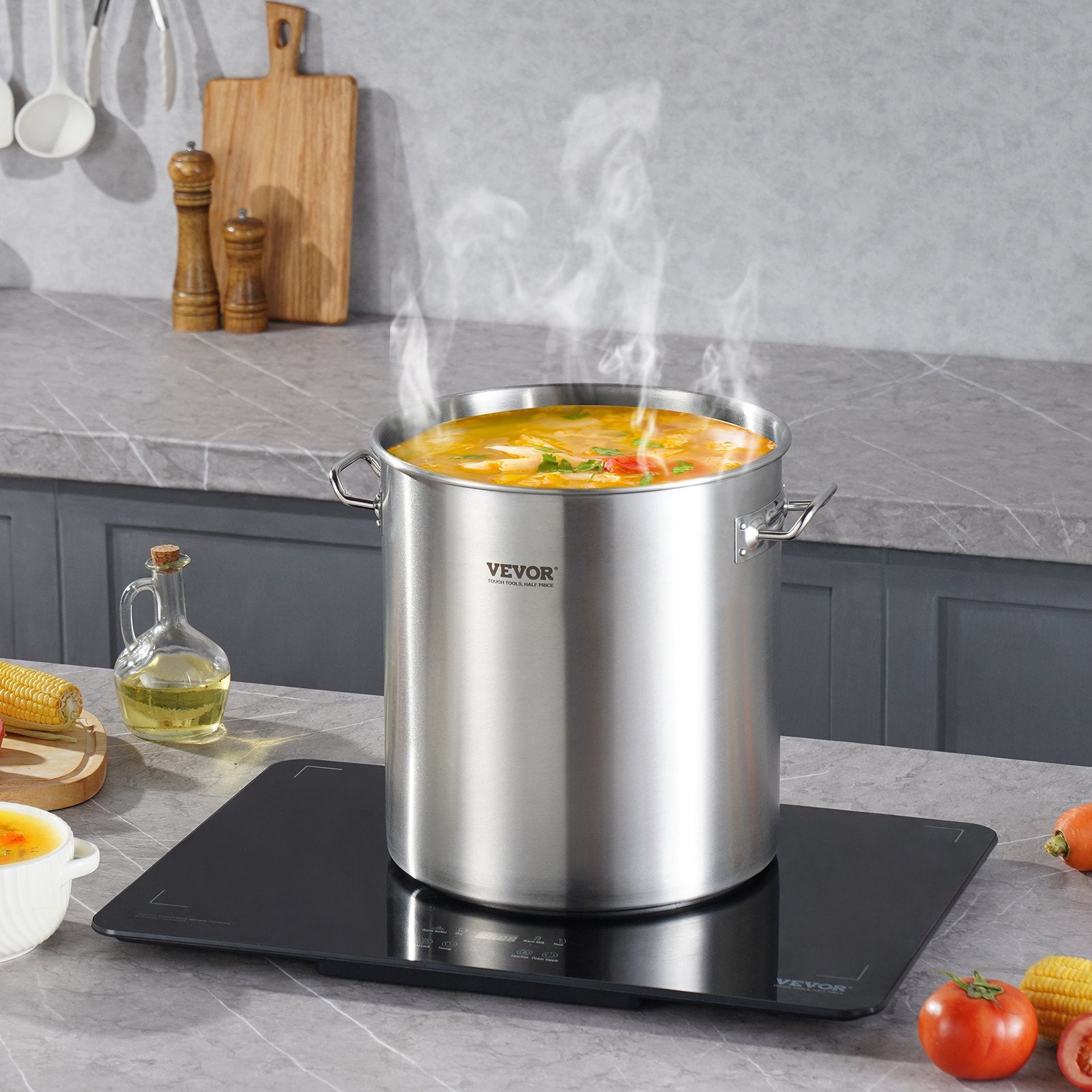 Nerūdijančio plieno puodas VEVOR SP53QT404003D, 50,1 l